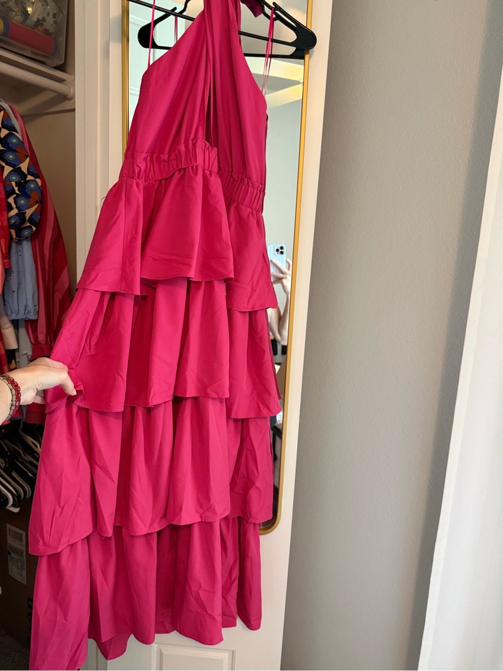 Endless Rose Hot Pink Tiered Maxi Dress